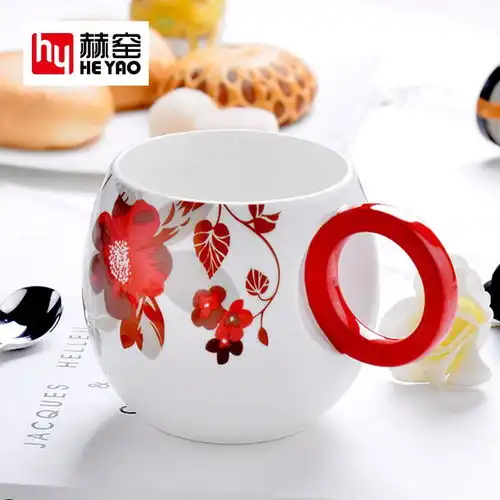  骨瓷马克杯定制礼品创意广告咖啡杯子陶瓷批发泡茶杯实用