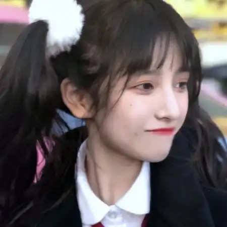  唯美可爱女头真人,清新甜美美女