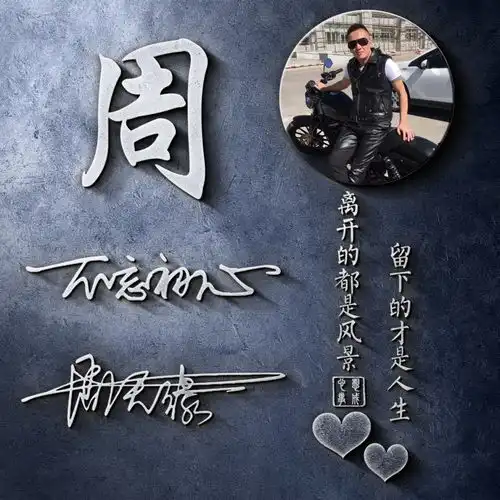  微信头像姓氏头像,经典大气特效连笔签名头像,放上你的姓氏