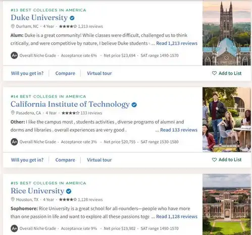  最新niche发布2025全美最佳大学排名,耶鲁蝉联榜首普林斯顿暴跌
