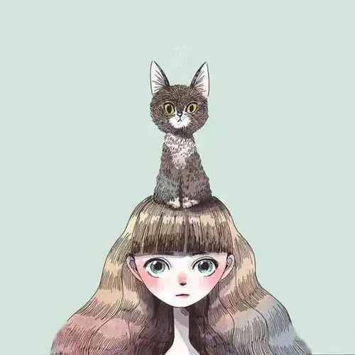 彩铅也能画出如此清新的小插画,想换头像的来