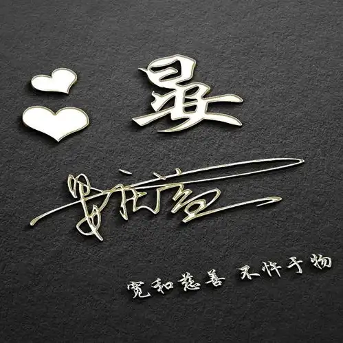  二十多款微信头像姓氏头像,3d特效签名头像,一定有你喜欢的