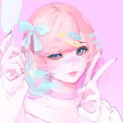  唐崎夜雨手绘插画自截女生头像