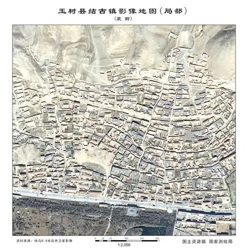  最新结古镇灾前灾后高清航空影像图