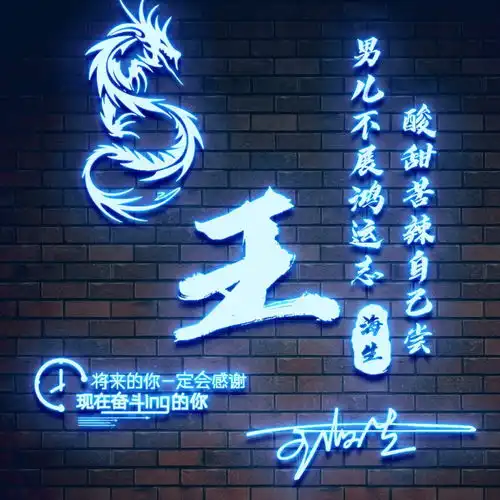  高端商务大气个性签名头像,微信姓氏头像,精心设计等你来带走