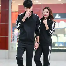  情侣运动服套装男跑步运动套装男士运动套装男春秋运动套装男秋季