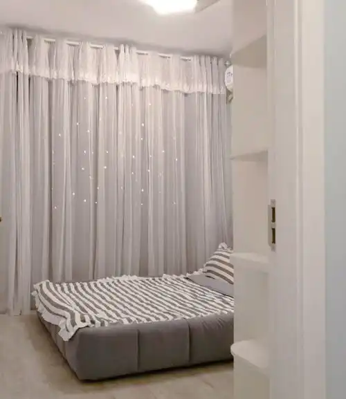  115㎡简约美式,深色家具浅色定制柜,耐看有品味