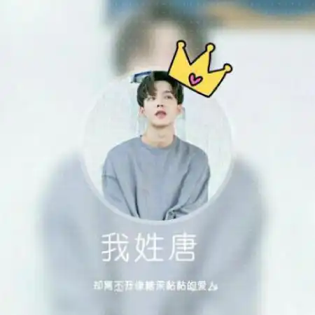  男生姓氏头像,圆形边框加上皇冠加上我姓什么