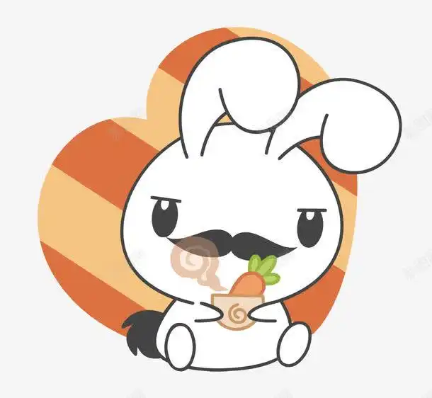 长胡子的小白兔设计图片免费下载页面网页平面电商创意素材月兔素材