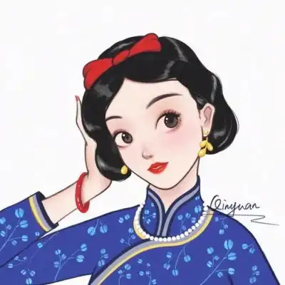  沈辞精致手绘迪士尼公主头像女生头像我要个性网