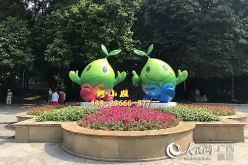  茶文化主题雕像既能装饰,玻璃钢采茶妹卡通形象雕塑公仔也能摆设