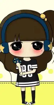 小希可爱卡通女孩头像卡