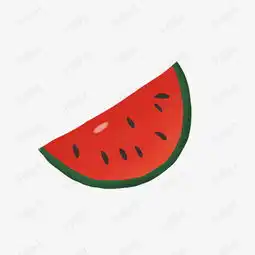  手绘可爱西瓜插画素材图片免费下载高清psd千库网图片编号10605173