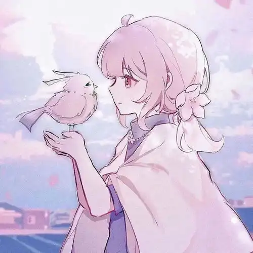  动漫女头废墟里的玫瑰同样浪漫