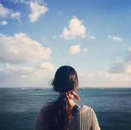  女生头像背影