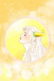  卡通手绘十二星座美女头像之金牛座插画图片素材psb格式下载其他大全