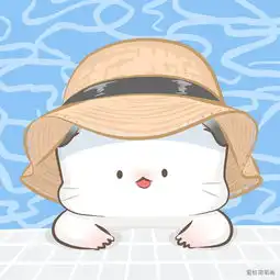  夏天可爱胖松鼠插画