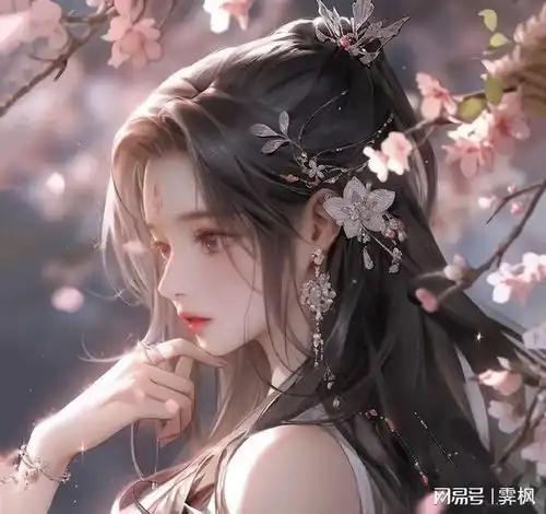  古风女子头像,花开有落时,人生容易老