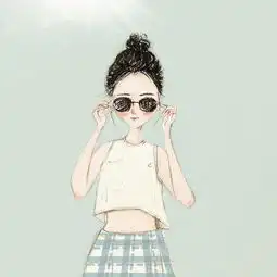 女生可爱头像手绘
