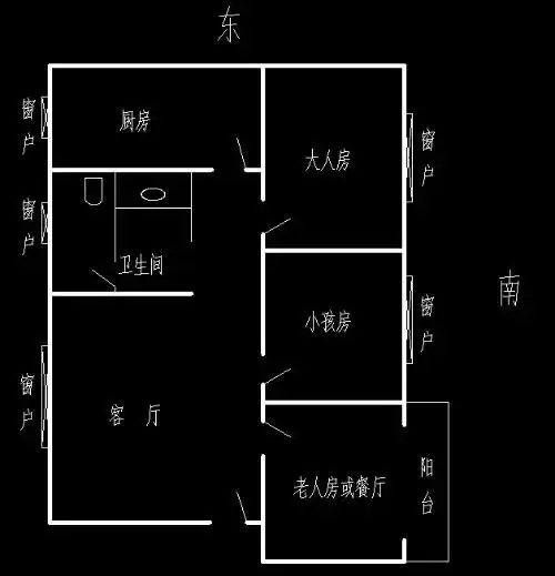  各位大师指点一下房子的财位吉位风水我把图片发上来我自己画的