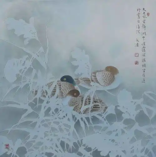  这位老师的花鸟画清新脱俗