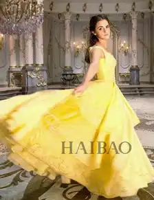  惊艳艾玛沃特森emmawatson出演真人版美女与野兽,简直就是贝儿公主的原型