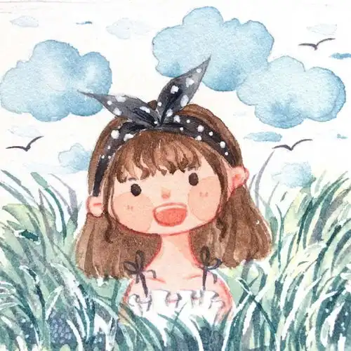 女生幸运头像图片手绘句