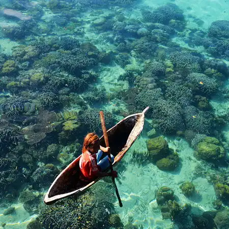  海水清澈见底
