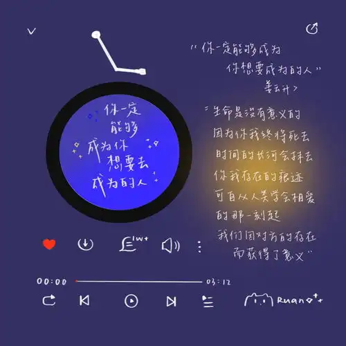  网易云歌词背景图