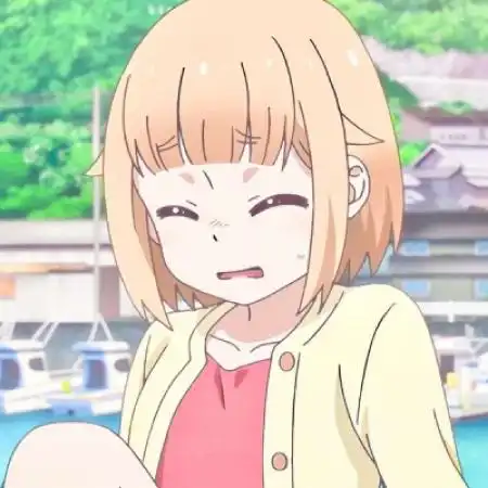  二次元卡通女孩头像,短发的女孩大大的眼睛