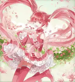  动漫美少女图片像这样的粉色系的