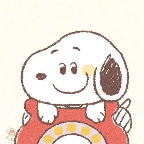  史努比卡通头像太可爱了叭