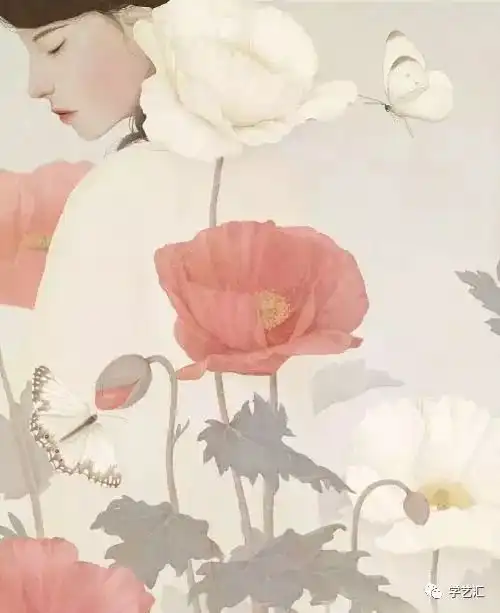 女生头像花朵唯美清新笔