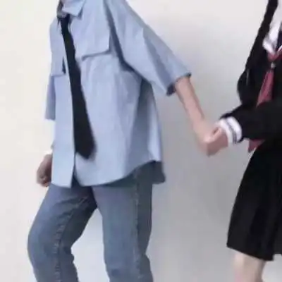情侣头像单人不露脸服装