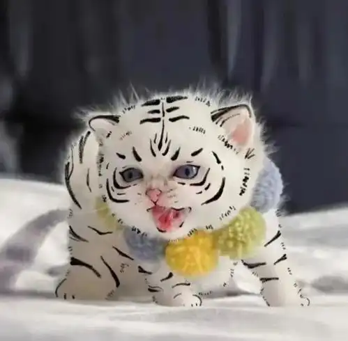 奶凶小猫呲牙头像
