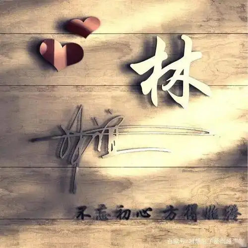  二十多张微信头像姓氏头像,艺术连笔签名头像,一定有你喜欢的