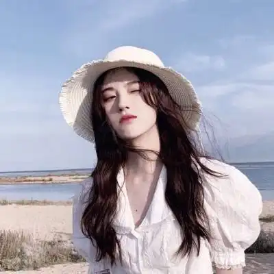  海边女生优雅侧脸头像下辈子别做痴情种