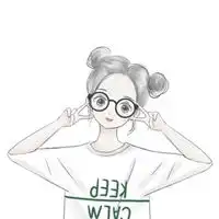  头像女生简约q版简约清新女生头像