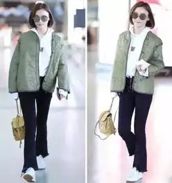  秋冬范冰冰,高圆圆都在穿的衣服,军绿色外套绝对在其中