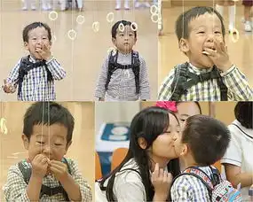  超人书言书俊比赛零食塞满嘴不服输