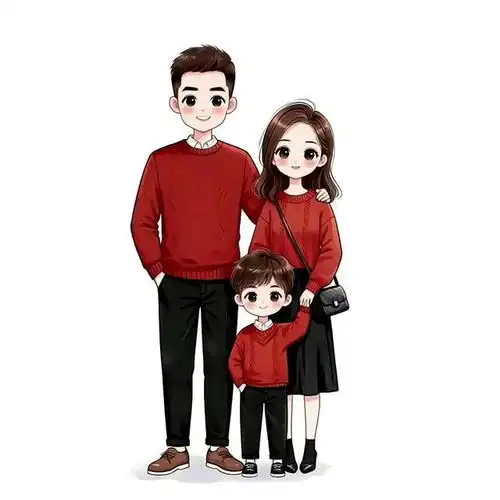  亲子头像一家人就要开开心心12.26