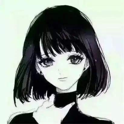  二次元呆萌卡通头像,全部是手绘系的女孩子