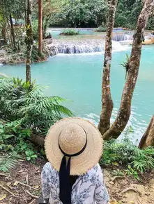  老挝琅勃拉邦湄公河畔的神秘花园