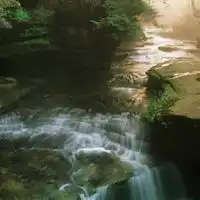  山水瀑布风景头像,大自然的绝美瀑布图片