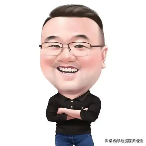  换个新头像吧,幽默的中年大叔手绘动漫头像,夸张幽默,立体感强