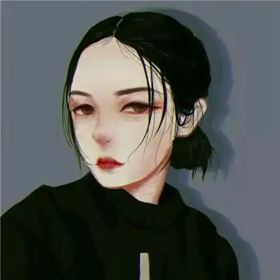 好看的女士戴口罩头像布