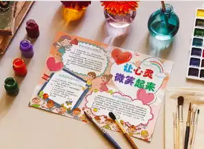  卡通简约可爱让心灵微笑起来小报word模板下载熊猫办公