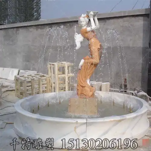  灵武石雕仿真龙喷泉加工