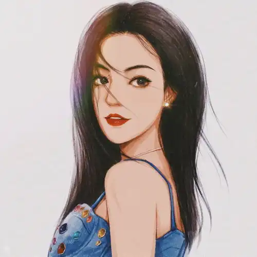 口罩女孩头像动漫张雨绮