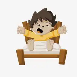  起床的卡通小男孩素材图片免费下载高清卡通手绘psd千库网图片编号6722482